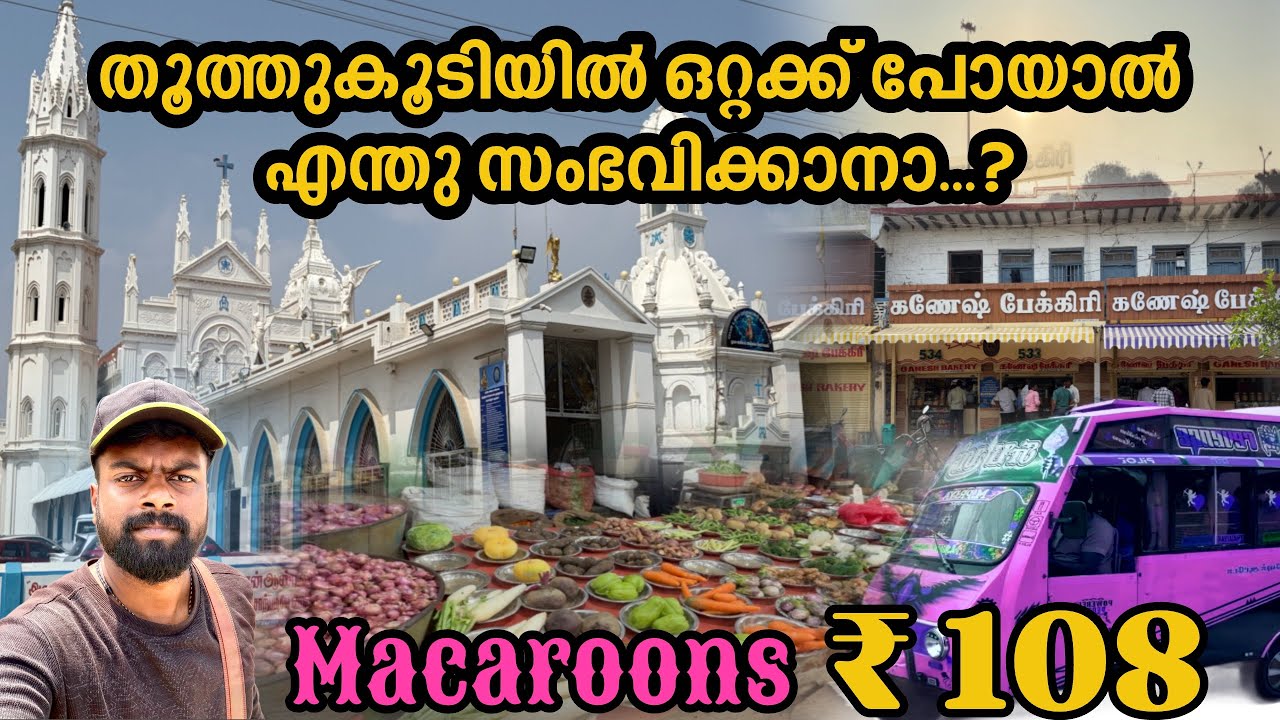 തൂത്തുകൂടി ep 01 | സൗത്ത് ഇന്ത്യ ട്രിപ്പ്‌  03 | tuticorin market |our lady of snows basilica