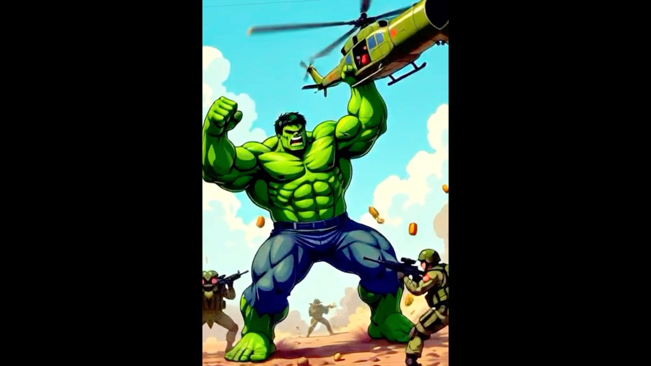 AI Hulk Animation | Hulk vs Hydra Soldiers | Marvel Avengers Epic 