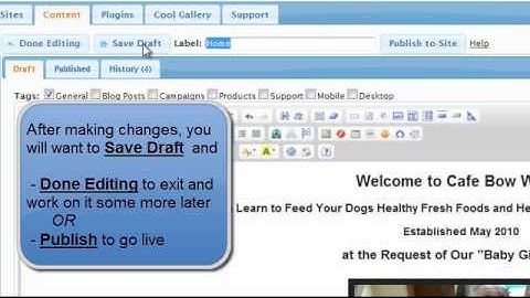 Quick Tutorial Save Draft and Publish