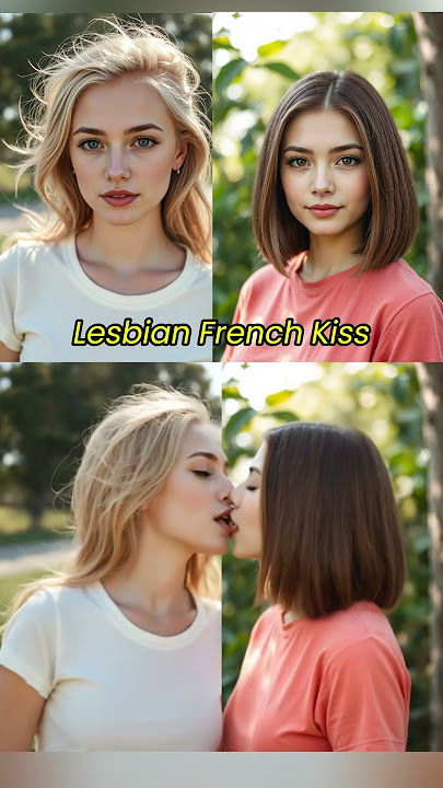 AI Generated Kissing Video - Lesbian French Kiss #lgbt