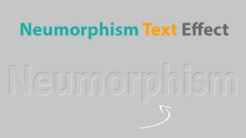 Neumorphism Text | UI Design | HTML CSS