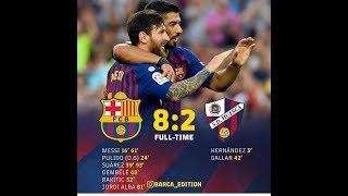 Барселона Уничтожила Уэску Со Счетом 8:2 😦 Barcelona Destroyed Huesca With A Score Of 8: 2 😦