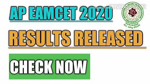 Ap Eamcet 2020 Results Released|How To Download Ap Eamcet Rank 2020|Ap Eamcet Results 2020|