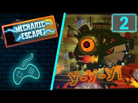Видео: Mechanic Escape - Прохождение. Часть 2: Electric Swamp. Уровни 2-1 - 2-20