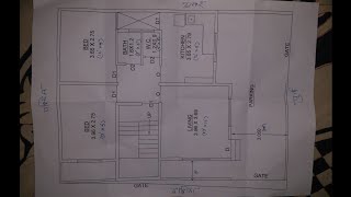 30 x 30 two bedroom house plan