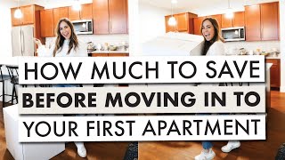 How Much I Saved Before Moving Into My First Apartment | FIRST APARTMENT SERIES