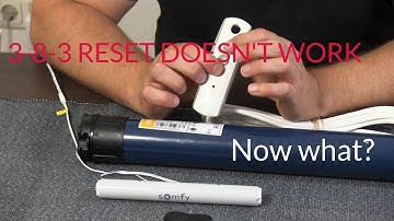 Somfy RTS 3-8-3 reset doesn