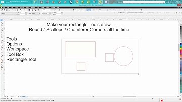 Corel Draw Tips & Tricks make Corel Draw Round corners when you draw a rectangle