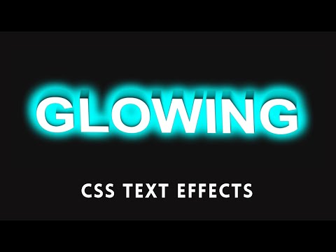 Amazing Glowing Text Effect Using Only HTML & CSS - Pure CSS Tutorial - CodeWithTanmay