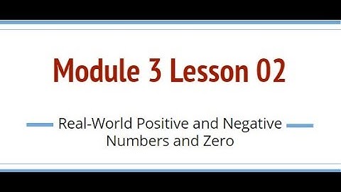 Grade 6, Module 3 Lesson 02