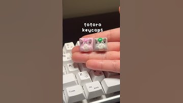 totoro keycaps ~ #totoro #polymerclay #keyboard #artisankeycaps #tofutaps