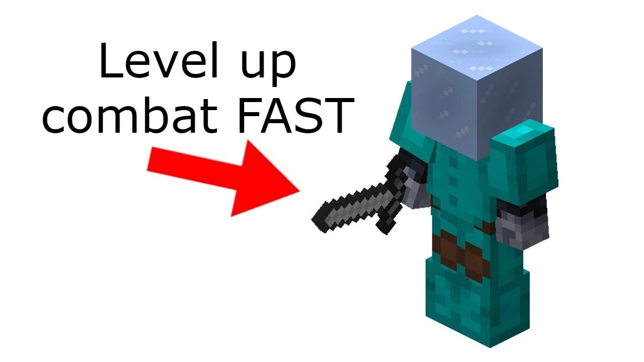 How to level up you combat skill FAST. hypixel skyblock YouTube
