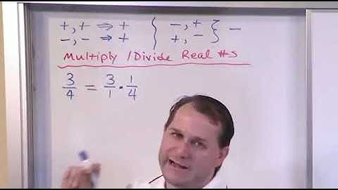 Algebra 1 - Lesson 07- Multiplying And Dividing Real Numbers (Full Video)