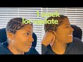 Starter Locs on Short Hair + 1 Week Loc Update 🌱  #starterlocs #locs #locupdate #shortstarterlocs