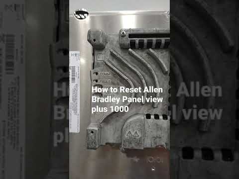 How to Reset HMI Allen Bradley Panel View Plus 1000