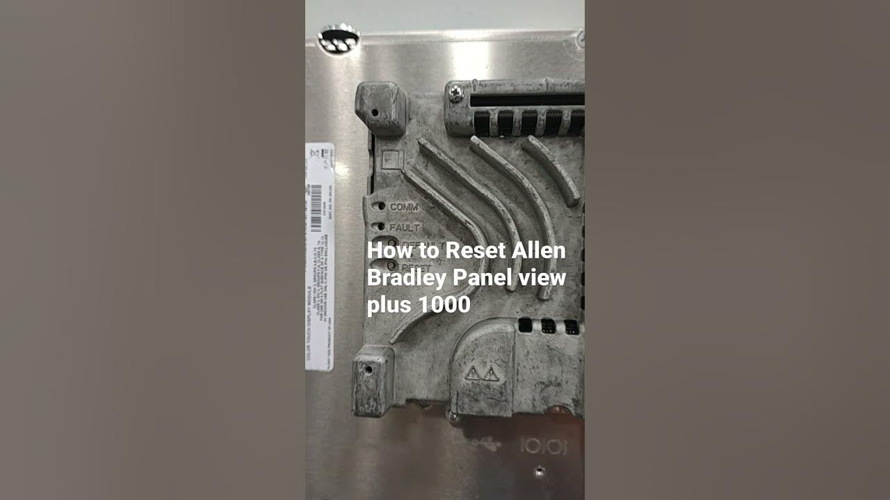 How to Reset HMI Allen Bradley Panel View Plus 1000 YouTube
