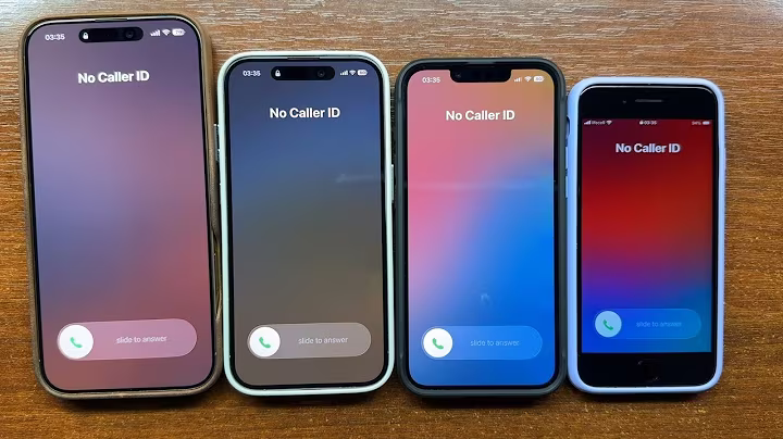 iPhone 16 Pro Max 2024 vs 15 Pro 2023 vs 16e 2025 vs SE 3 2022 No Caller ID Incoming Call Reflection