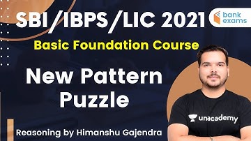 10:00 AM - All Bank Exams 2021 | Reasoning by Himanshu Gajendra | New Pattern Puzzle