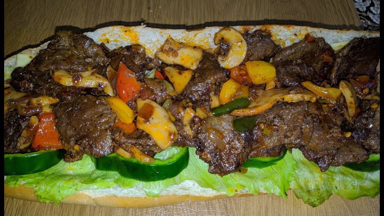 احلى ساندوتش فيلاديلفا لحم 😋 ممكن تاكلوا فى حياتك 👌🔥 ومش مكلف ومكوناته بسيطة ومتوفرة