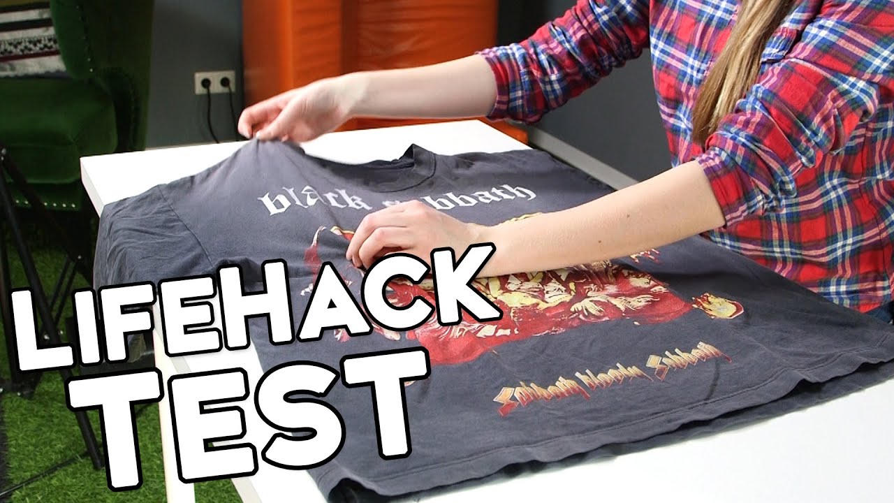T-SHIRT SUPERSCHNELL Falten (LifeHack Test) - YouTube