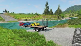 Truck Trailer Transporter Speed Bumps Car Rescue With Tracter | bemang nation