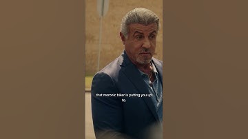 Thinking of messing with Dwight? Maybe think again 🛑 👋 #TulsaKing #SylvesterStallone