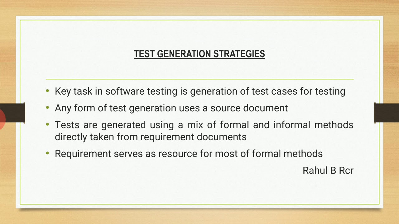 Software Testing Vtu - Test Generation Strategies - YouTube
