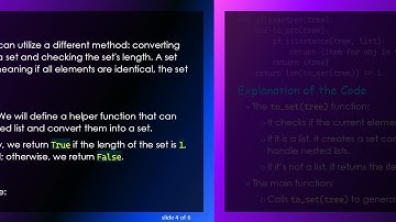 How to Check if All Elements in a Nested List Tree Are Identical in Python allsametree