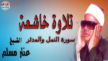 #سورة النمل والمدثر للشيخ عنتر سعيد مسلم رحمه الله @tamerkhedr1982