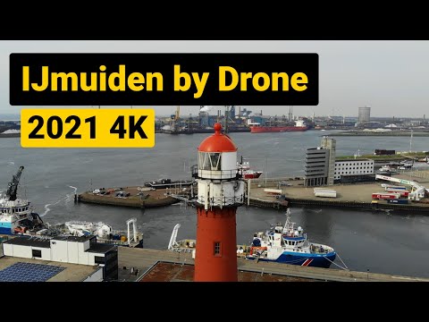 IJmuiden by drone 4K [] The Netherlands