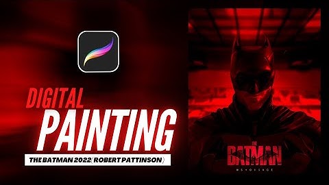 Drawing THE BATMAN on Procreate - SpeedArt