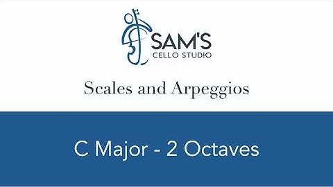 C Major Scale and Arpeggio 2 Octaves