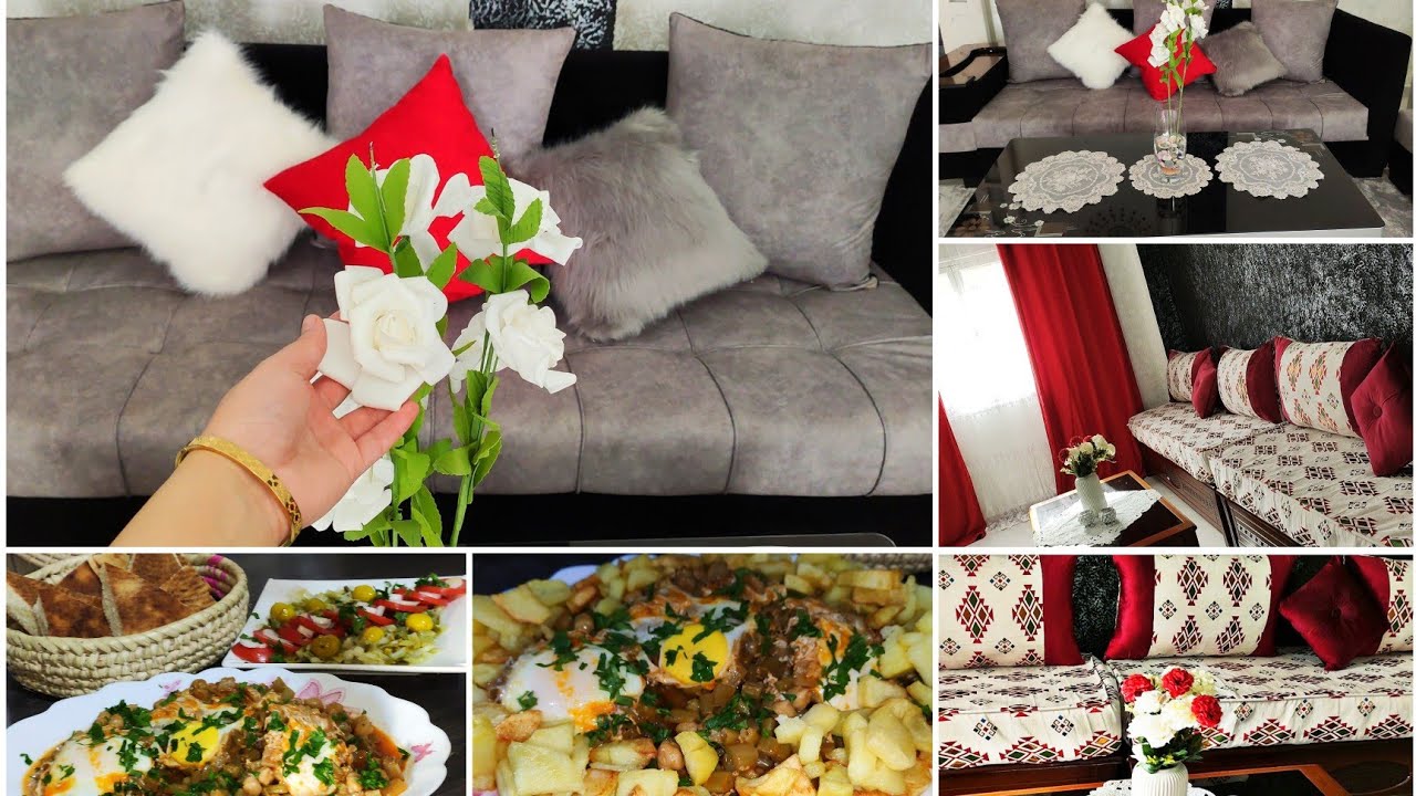 غيرت ديكور صالوني بأقل ميزانية ، بدل اللوك يحبوك😂مع وصفات نباتية الڨرنينة والبورو