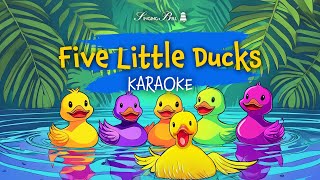 Five Little Ducks Went Swimming One Day (NEW VIDEO 2024) Karaoke with Lyrics for kids