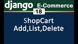 18 Django E Commerce Shop cart Add list delete items [English]
