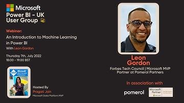 An Introduction to Machine Learning in Power BI with Leon Gordon