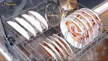 CẬN CẢNH HOẠT ĐỘNG BÊN TRONG MÁY RỬA BÁT NAGAKAWA