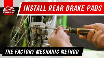 Rear Brake pad install in under 5min : See how it’s done by factory mechanic • Renthal Tech Tips