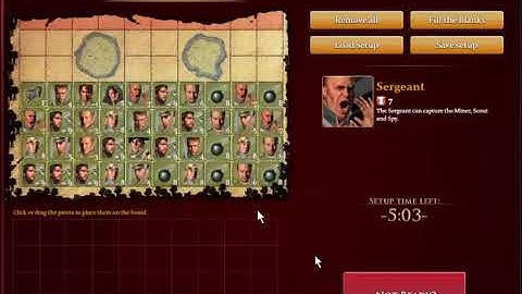 Mystery Player Stratego Tutorial Series(Flag up Front) Game 14 of 25