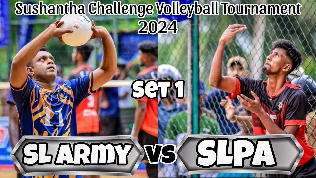 Sl Army vs SLPA Frist Round Set 1 Sushantha Challenge Volleyball