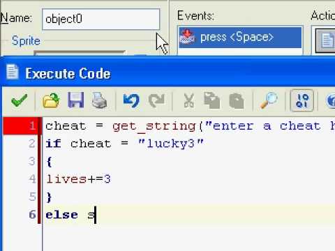Game Maker How To Make Cheats - YouTube