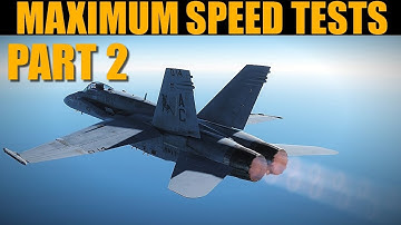 Fast Jets: Max Sustained & Instant Aircraft Speed PART 2 | DCS WORLD