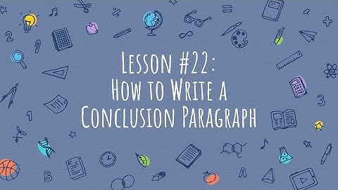 How to write a conclusion paragraph for a research paper