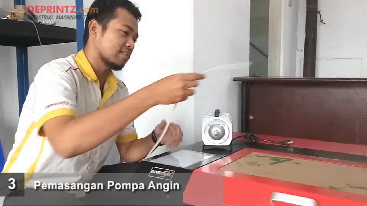 Proses INSTALASI MESIN LASER CUTTING GRAFIR MINI 5030 Proses INSTALASI MESIN LASER CUTTING GRAFIR MINI 5030