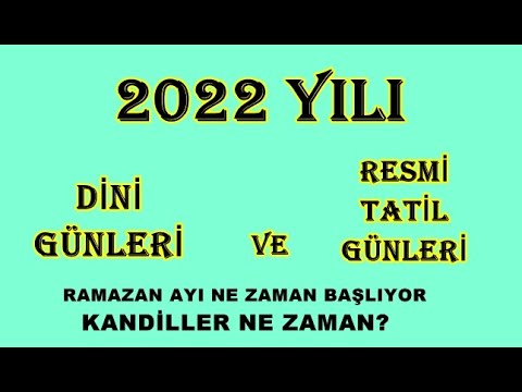 Video: Eylül 2022'de kilise tatilleri