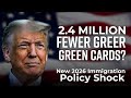 US Immigration 2026 Shock: Up to 2.4 Million Fewer Green Cards Explained | Who Is Affected?