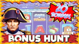 20 BONUSES!! BIG Online Slots Play with Napoleon Fat Stacks, Hermes Bonanza & More!!