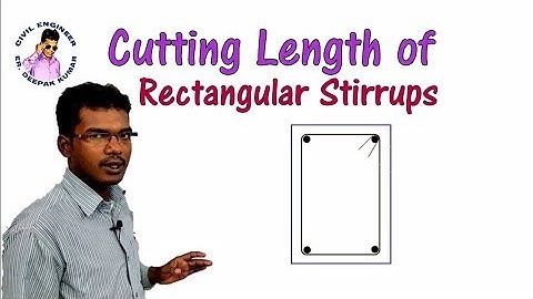 Cutting Length of Rectangular Stirrups || Stirrups Length Calculation ||