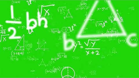 4K Math Background Greenscreen effect Chromakey | Copyright free