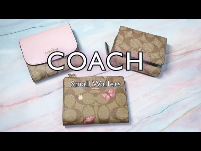 COACH UNBOXING  SMALL TRIFOLD WALLET in SIGNATURE CANVAS #shorts 